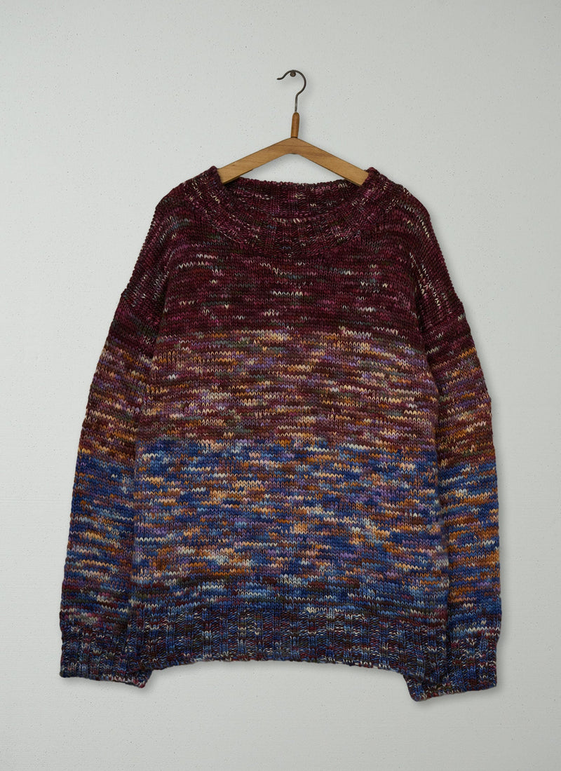 Reworn Mens Hand Dyed Sweater Size M (051) | Multi
