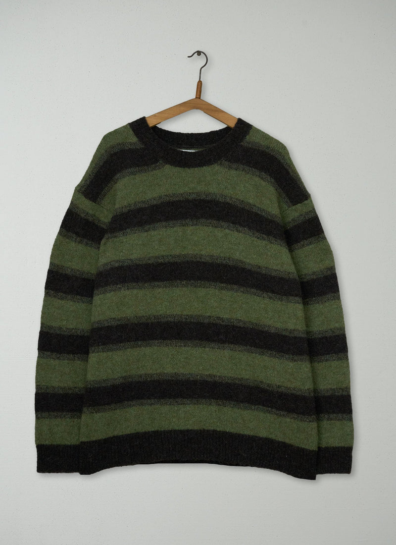 Reworn Mens Alpaca Wool Stripe Sweater Size M (052) | Multi