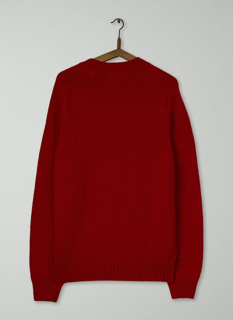 Reworn Crew Neck Sweater Size XL (055) | Cardinal Red