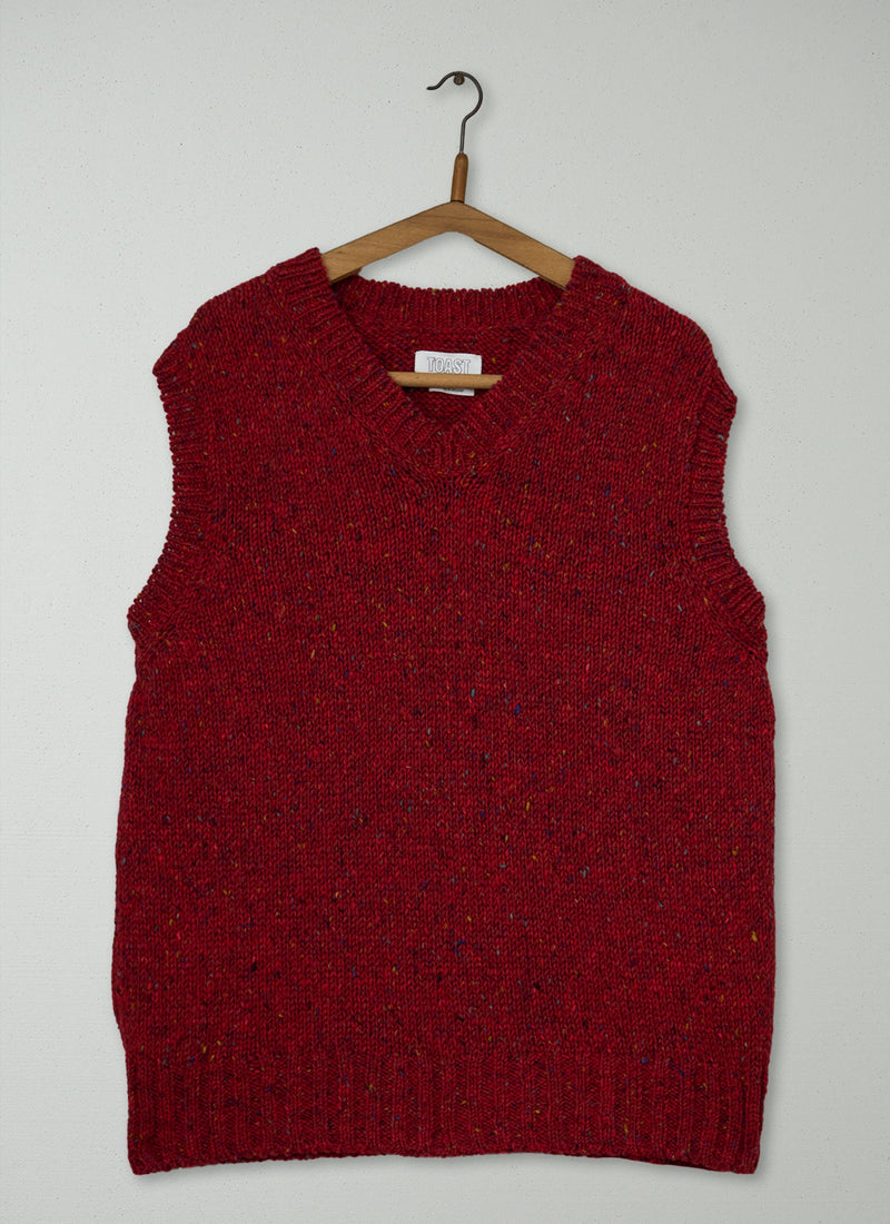 Reworn Mens Donegal Knit Tank Size L (050) | Hawthorn