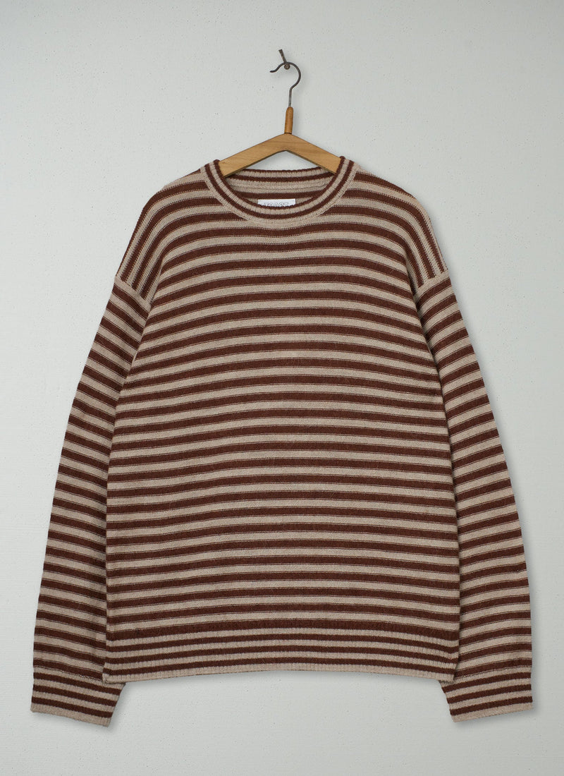 Reworn Mens Stripe Alpaca Sweater Size M (049) | Multi