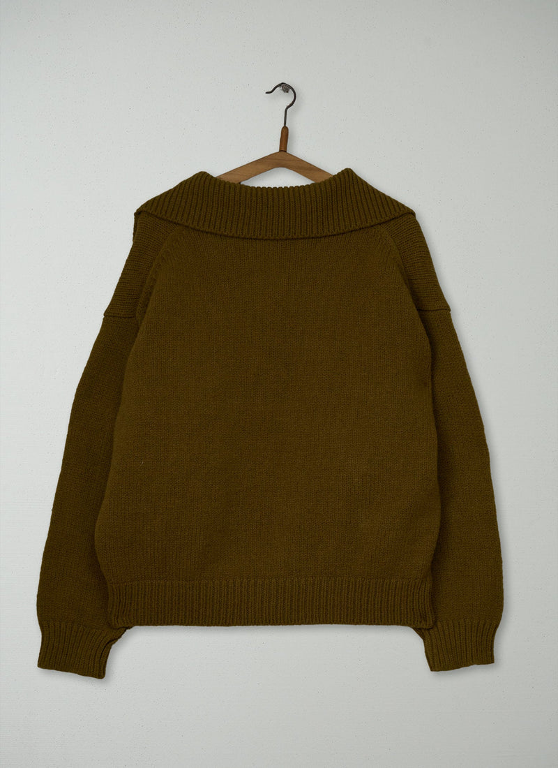 Reworn Mens Half Placket Pullover Size XL (053) | Acorn