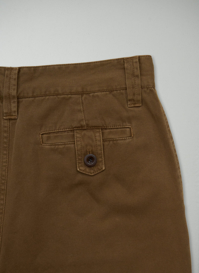 Reworn Mens Pleat Pants Size M (088) | Toffee