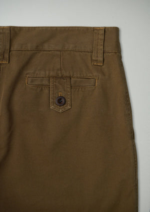 Reworn Mens Pleat Pants Size M (025) | Toffee