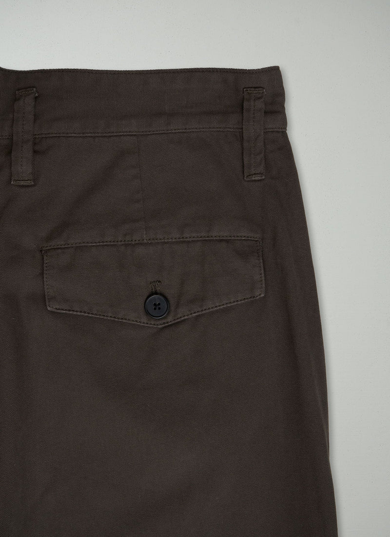 Reworn Mens Wide Leg Pants Size 30 (099) | Dark Olive
