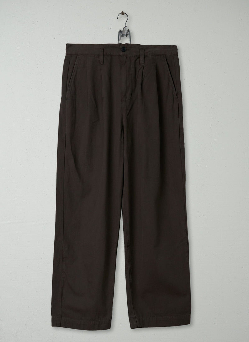 Reworn Bill Cotton Wide Leg Pants Size 32 (092) | Dark Olive