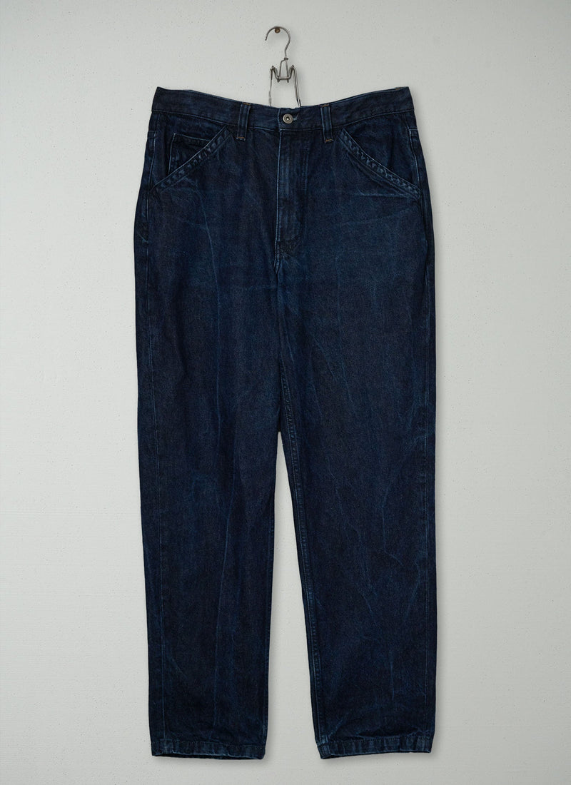 Reworn Mens Cotton Tapered Jeans Size 34 (123) | Indigo