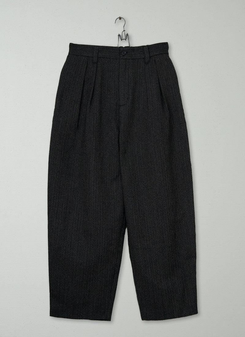 Reworn Mens Wool Herringbone Pleat Pants Size 32 (122) | Multi
