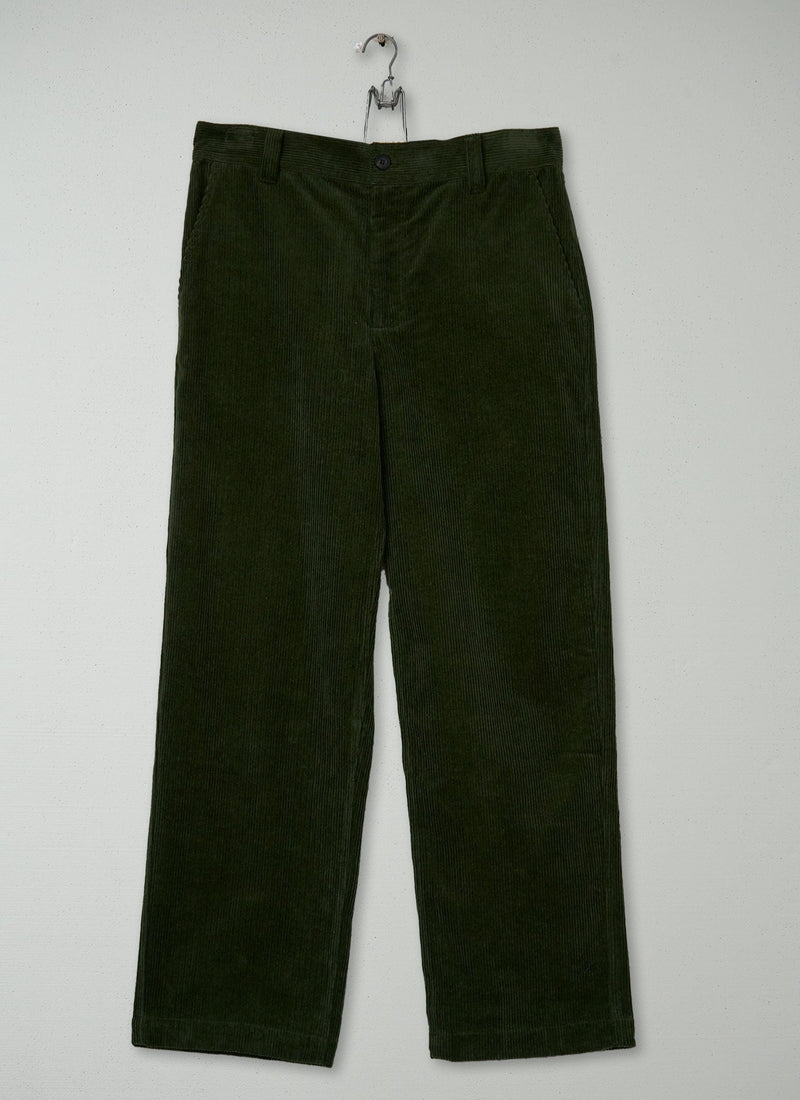 Reworn Mens Cord Pants Size 32 (096) | Pine