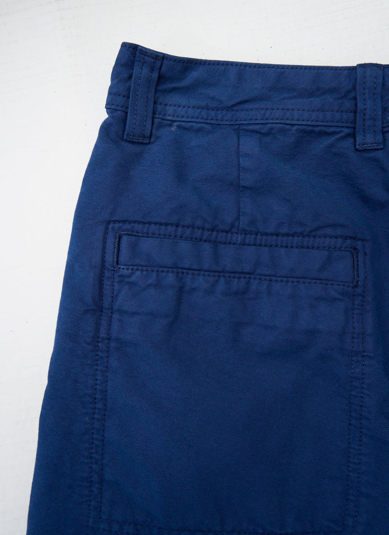 Reworn Mens Cotton Canvas Pants Size 32 (125) | Uniform Blue