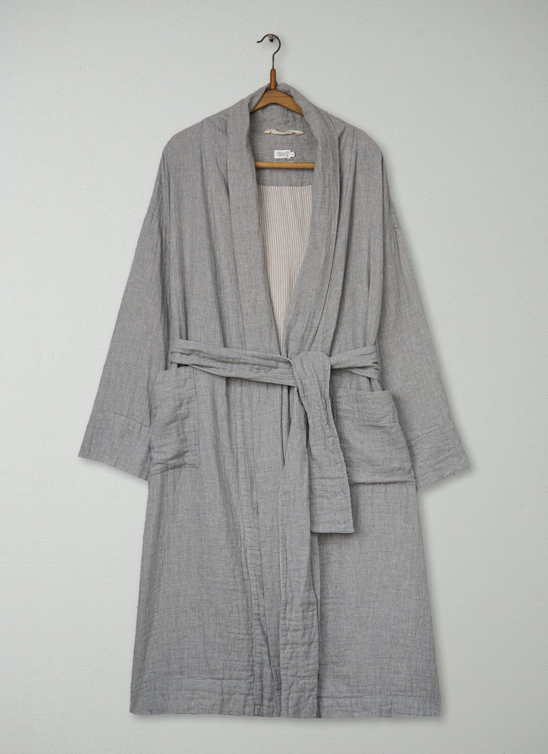 Reworn Soft Faced Cotton Gown Size XL (093) | Grey