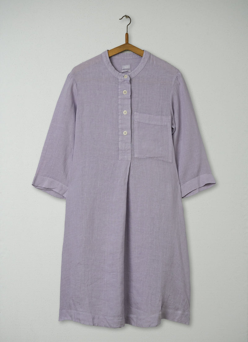 Reworn Half Placket Night Shirt Size XS (303) | Blue Stone