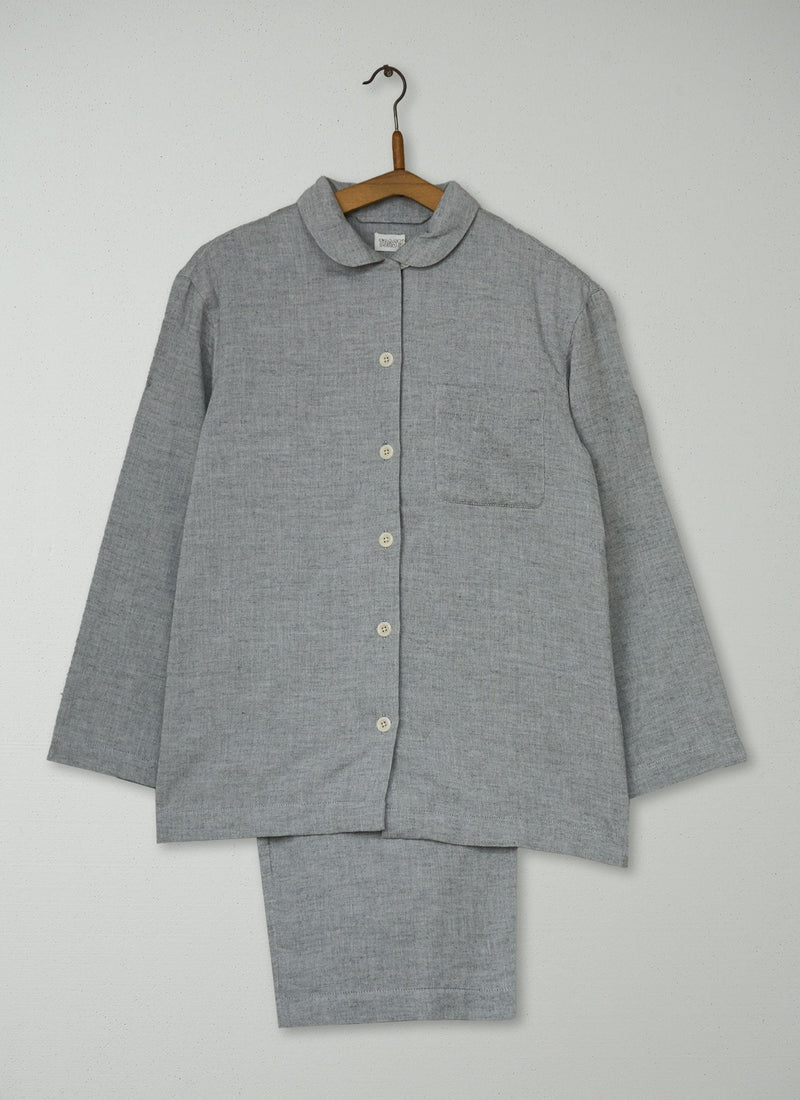 Reworn Cotton Pajamas Size XS (292) | Grey Melange