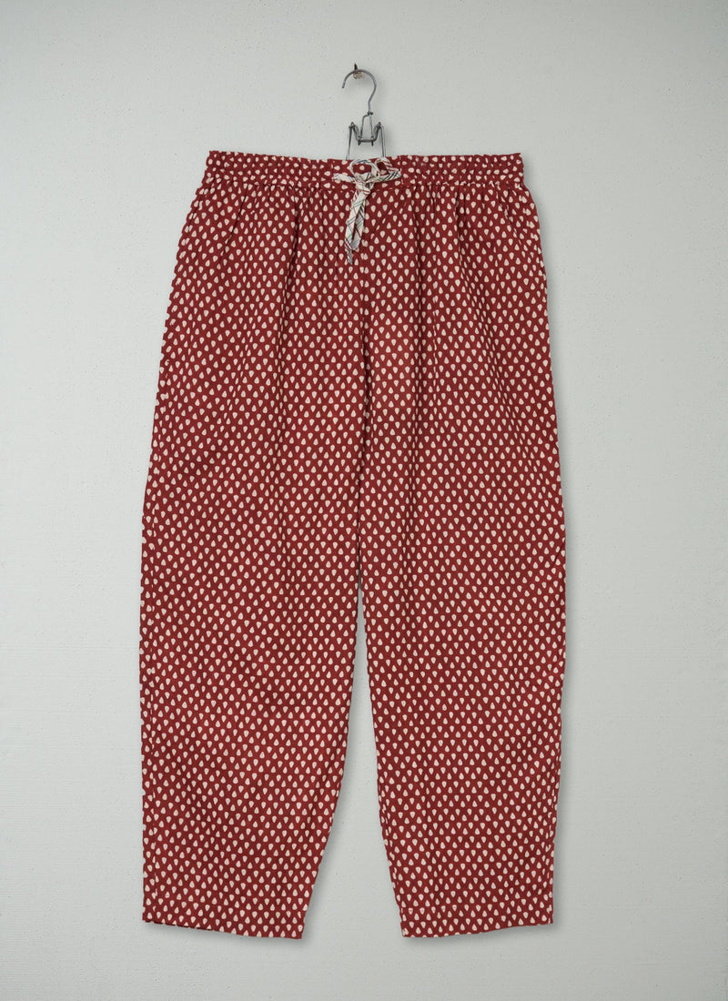 Reworn Teardrop Print Pajama Pants Size XS (316) | Multi