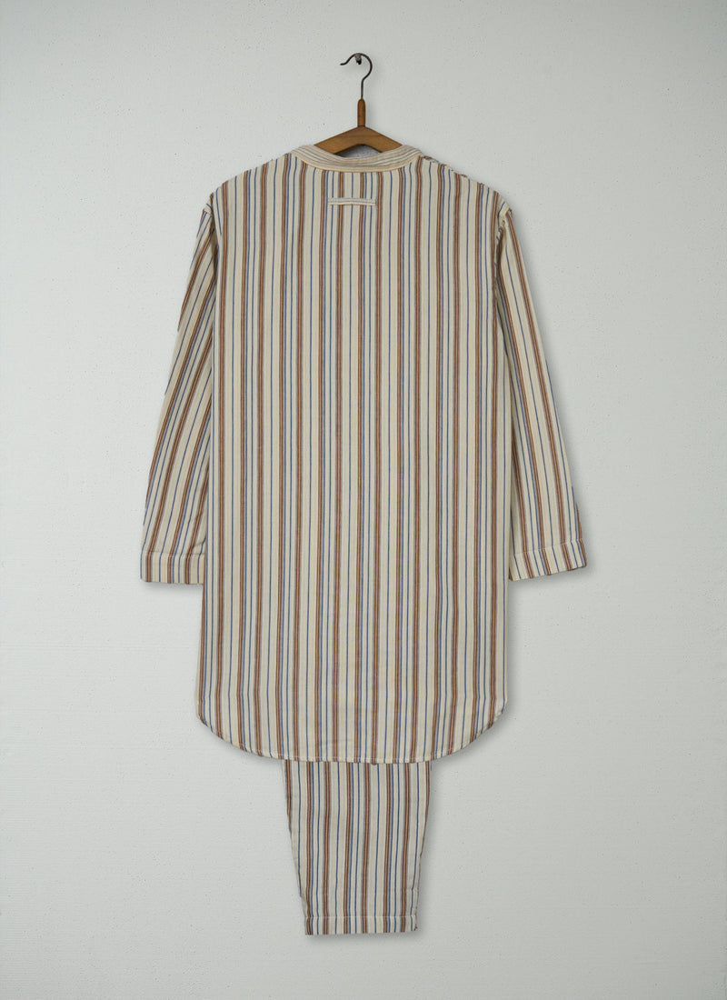 Reworn Stripe Cotton Pajamas Size XS (253) | Multi
