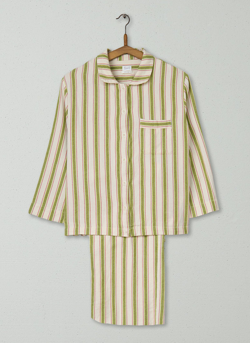 Reworn Cotton Flannel Pajamas Size S (289) | Multi