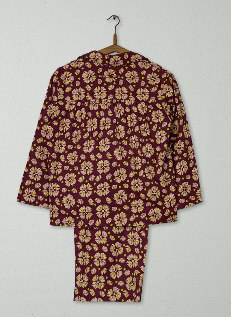 Reworn Tulip Print Pajamas Size XS (293) | Multi