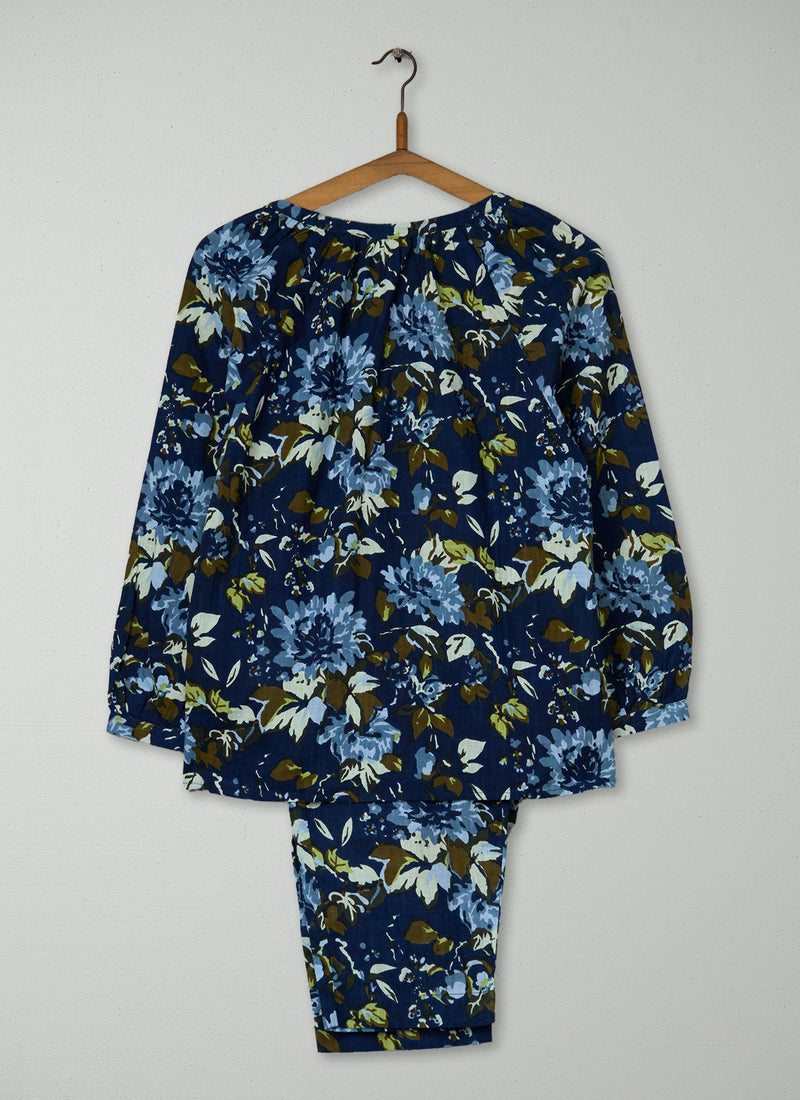 Reworn Dahlia Print Pyjamas Size S (266) | Multi