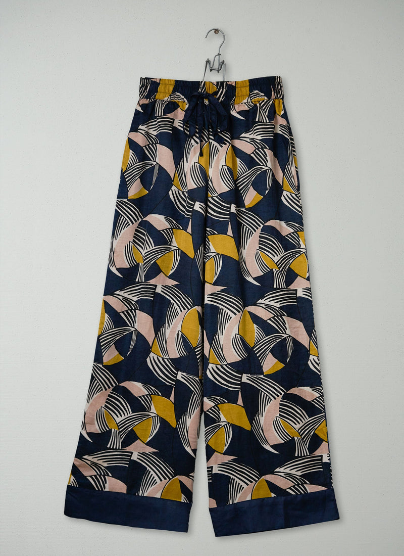 Reworn Silk PJ Trousers Size XS (1478) | Multi