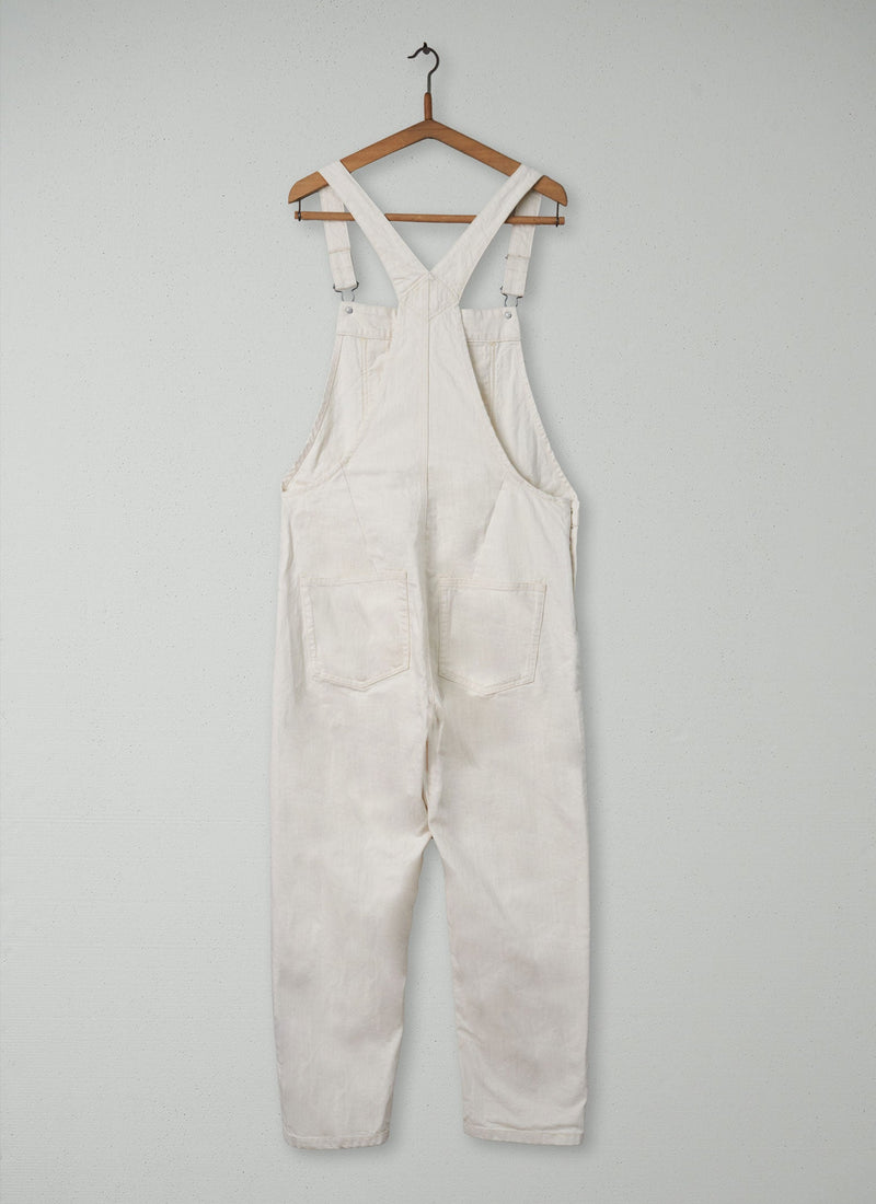 Reworn Jesse Dungarees Size 18 (945) | Ecru