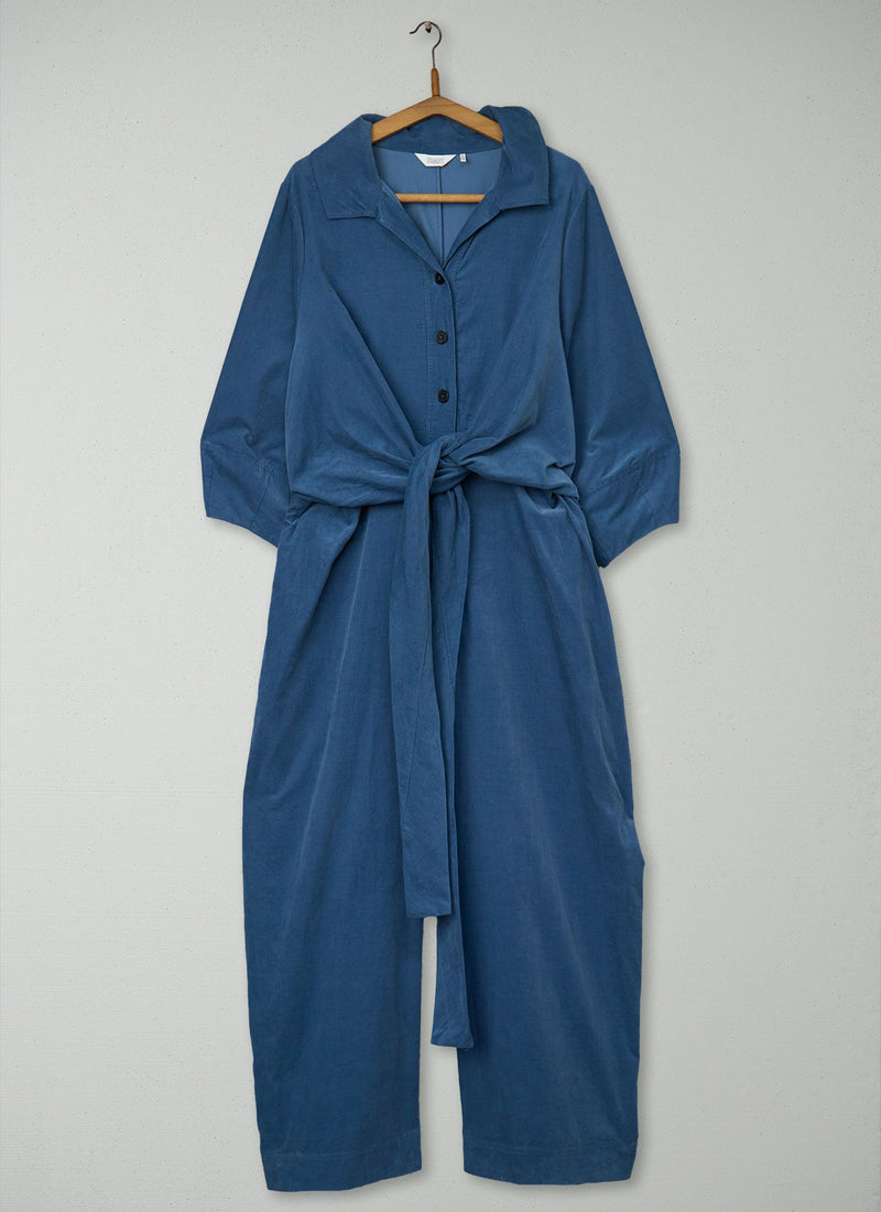 Reworn Wrap Front Needlecord Jumpsuit Size 18 (1408) | Myrtle