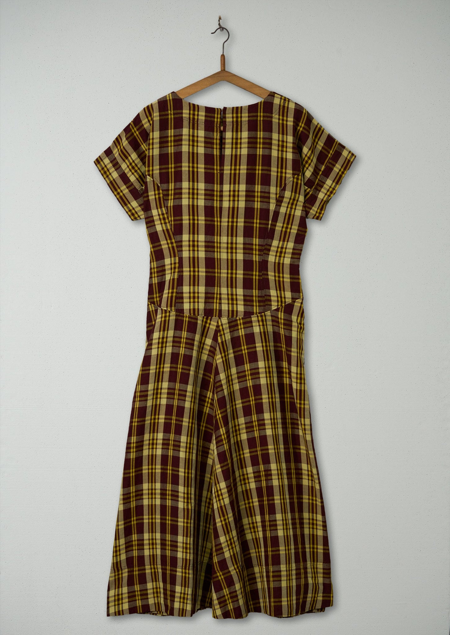 Reworn Check Circle Dress Size 10 (571) | Multi