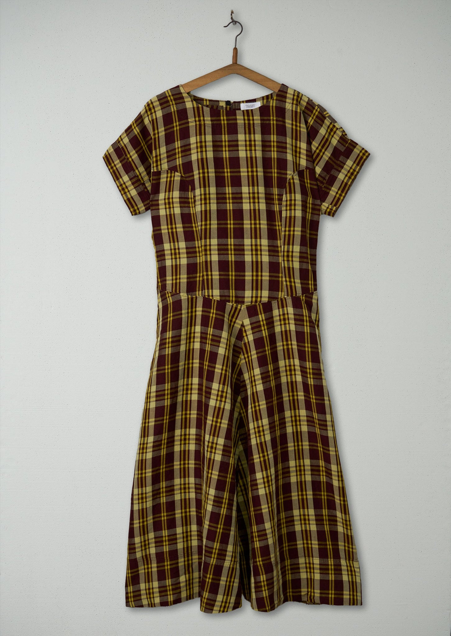 Reworn Check Circle Dress Size 10 (571) | Multi