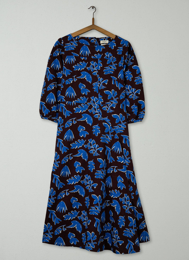 Reworn Floral Twill Dress Size 8 (2159) | Hickory