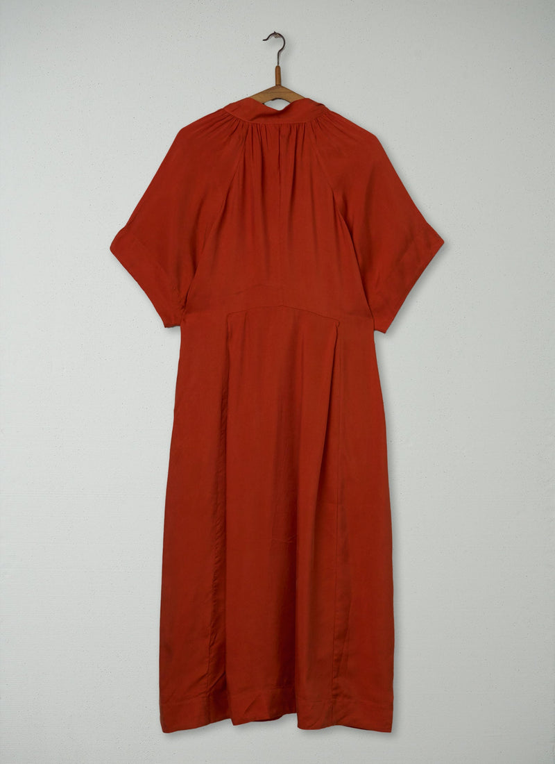 Reworn Tie Neck Dress Size 12 (1908) | Nasturtium
