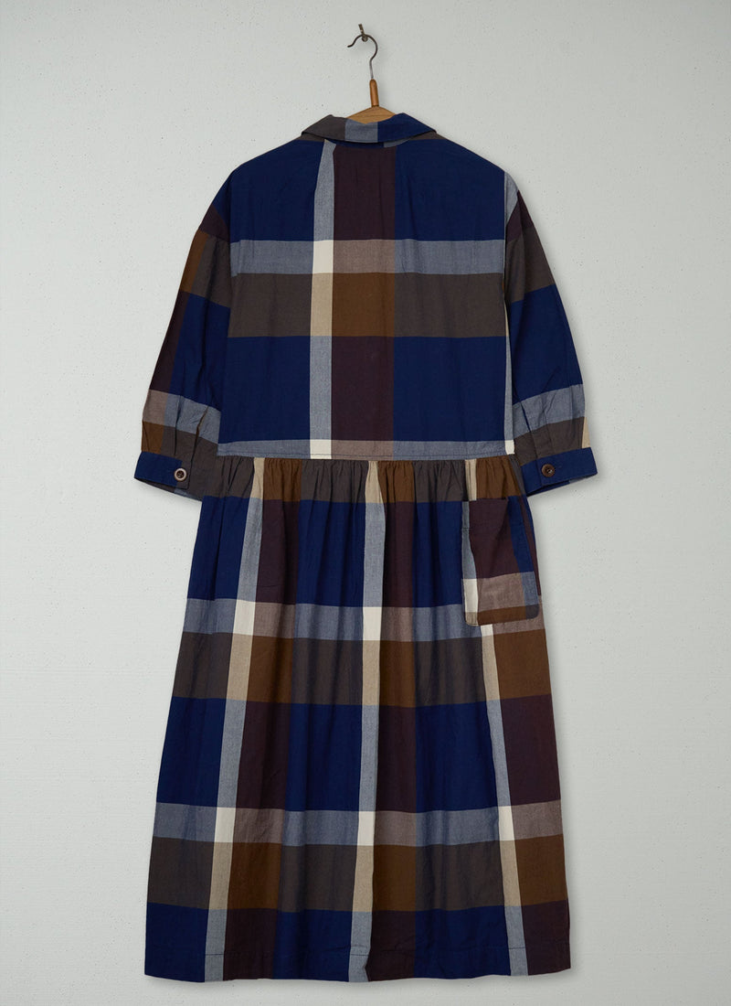Reworn Check Shirt Dress Size S (2037) | Multi