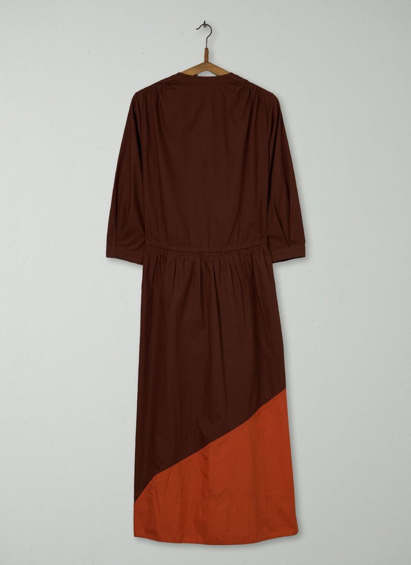 Reworn Colour Block Dress Size L (1979) | Multi