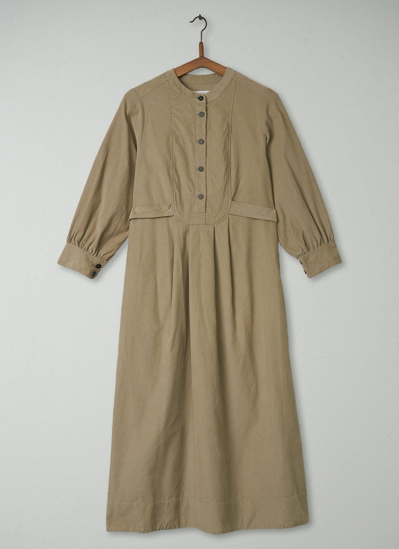 Reworn Bib Front Needlecord Dress Size 6 (1528) | Pebble
