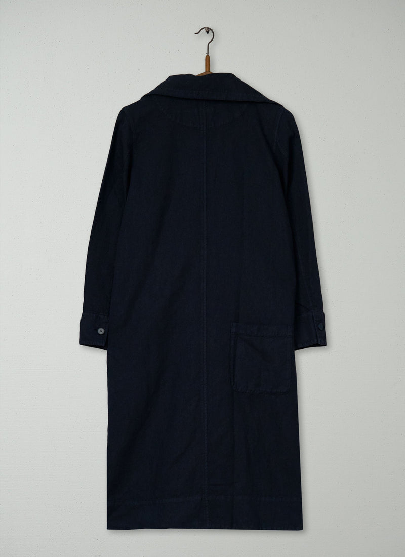 Reworn Drawstring Collar Dress Size XS (1896) | Slate