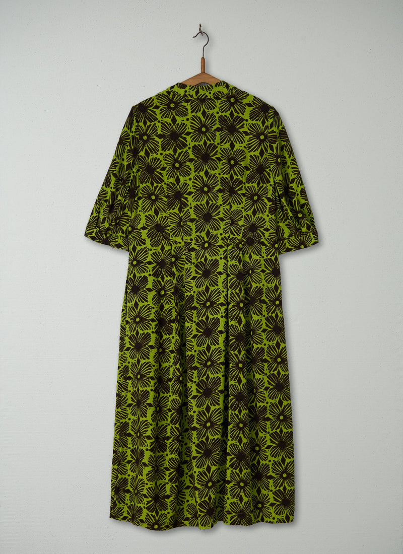 Reworn Tie Neck Print Dress Size 4 (1636) | Multi