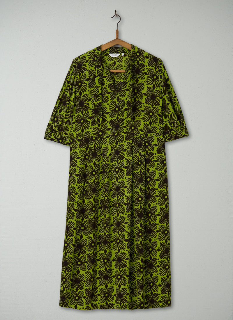 Reworn Tie Neck Print Dress Size 4 (1636) | Multi