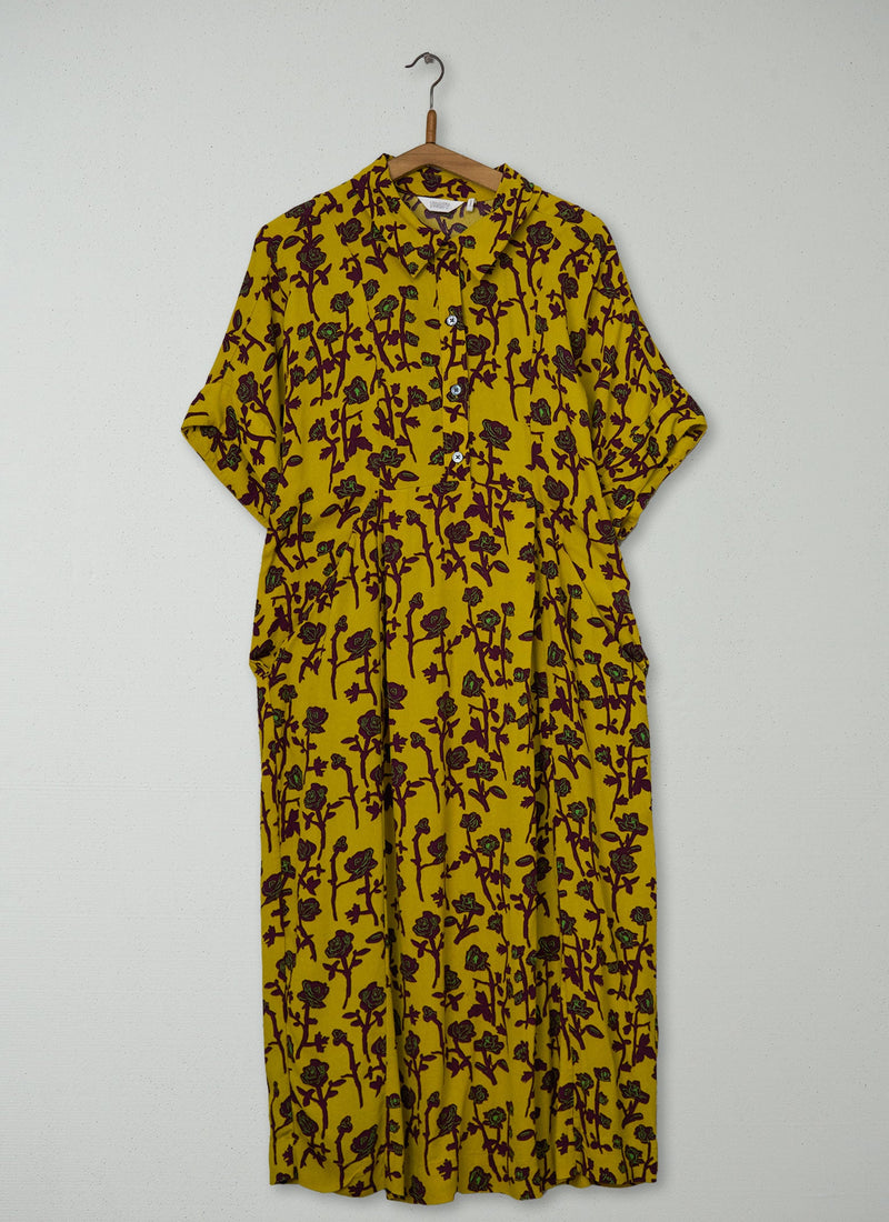 Reworn Print Crepe Dress Size M (2254) | Multi