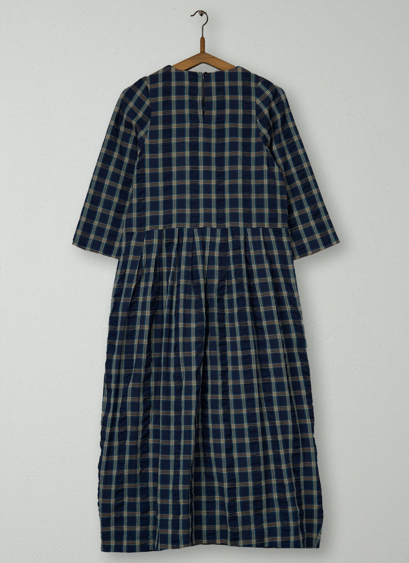 Reworn Check Cotton Dress Size 12 (2034) | Multi