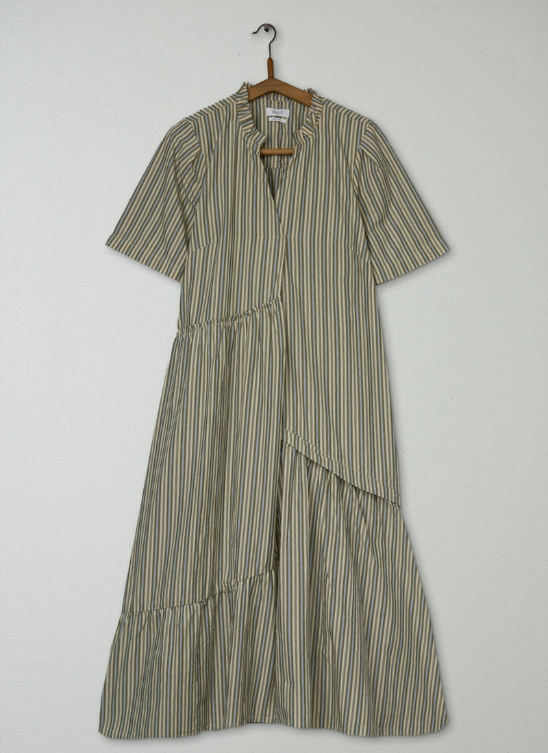 Reworn Crinkle Poplin Dress Size 10 (1993) | Multi