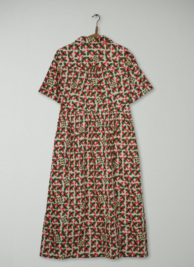 Reworn Selma Cotton Shirt Dress Size 8 (2148) | Multi