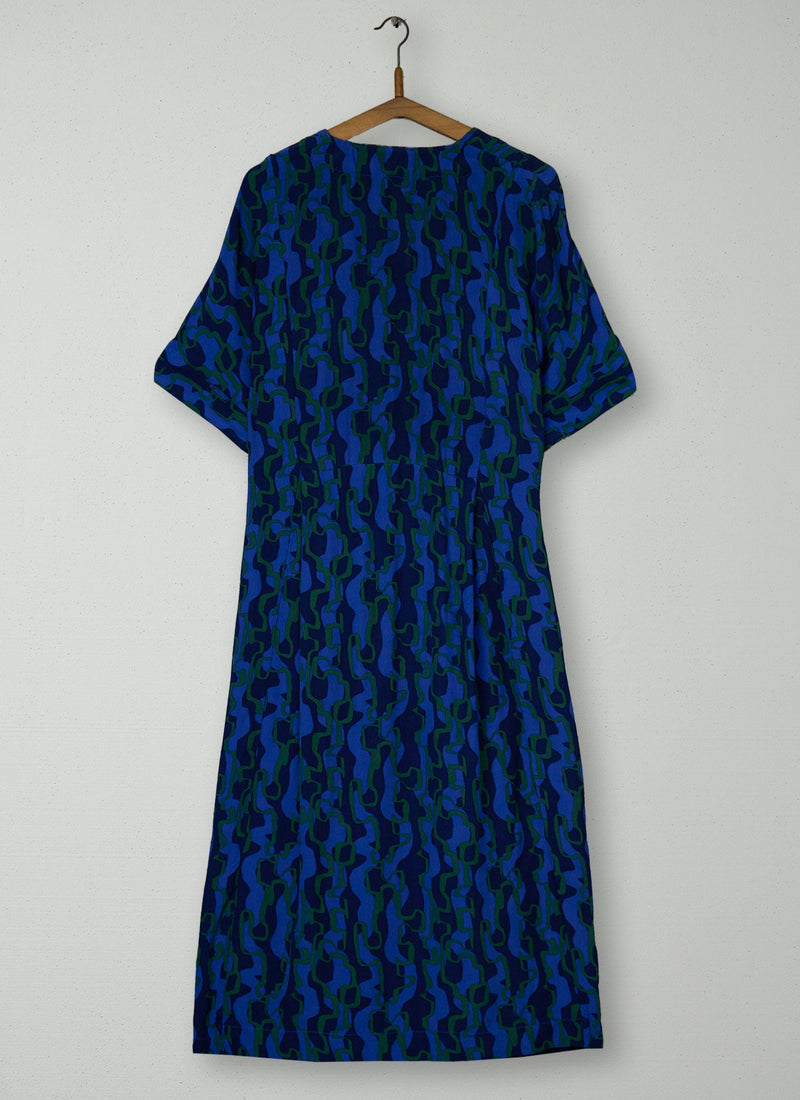Reworn Bryn Ribbon Print Dress Size XS (2164) | Multi