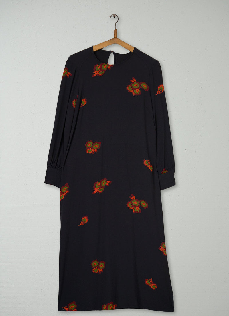Reworn Floral Print Column Dress Size 18 (2140) | Multi