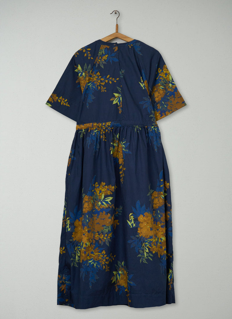 Reworn Botanical Print Dress Size M (2178) | Multi