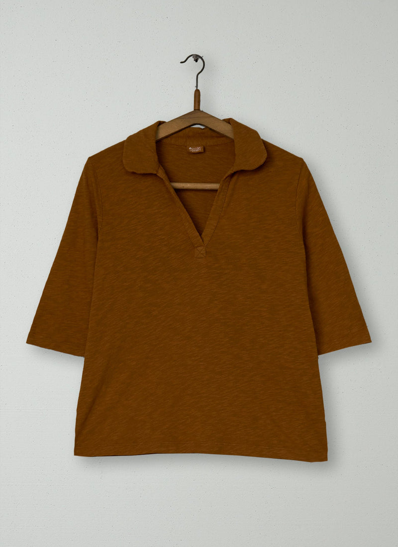 Reworn Round Collar Tee Size M (193) | Cumin