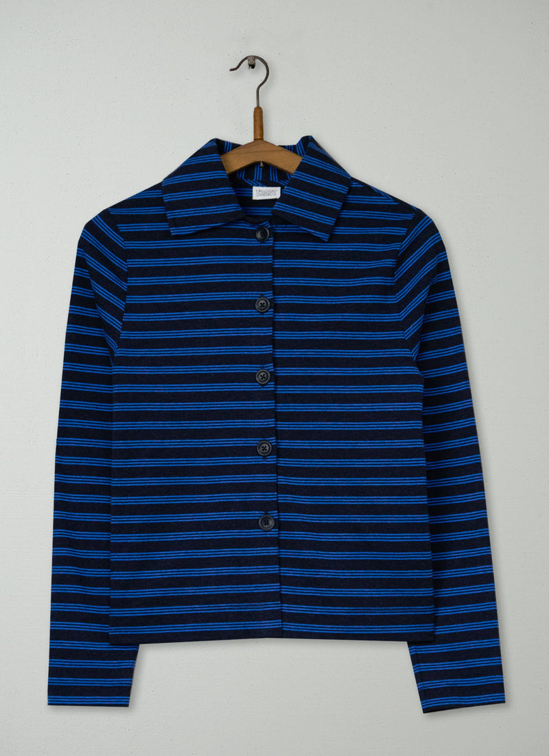 Reworn Stripe Cotton Jersey Shirt Size XXS (206) | Multi