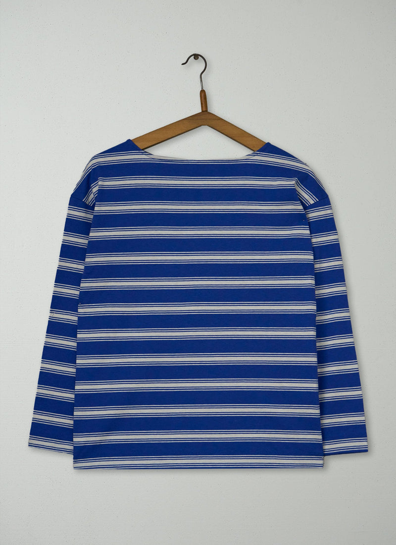 Reworn Stripe Cotton Long Sleeve Tee Size XXS (186) | Multi