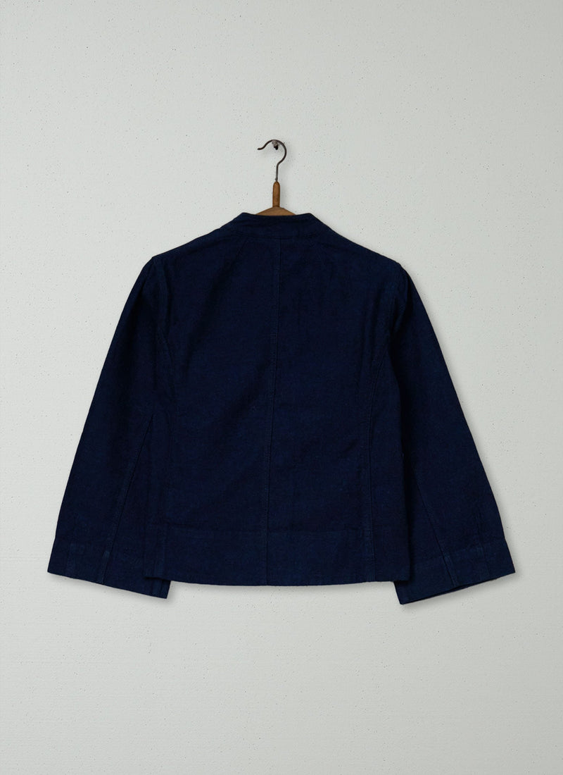 Reworn Patch Pocket Jacket Size 4 (277) | Indigo
