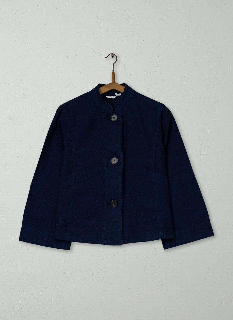 Reworn Patch Pocket Jacket Size 4 (277) | Indigo