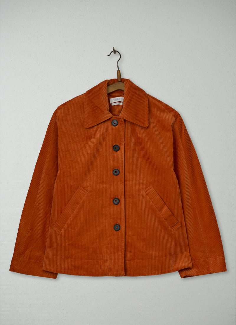 Reworn Organic Cord Jacket Size XXS (260) | Auburn