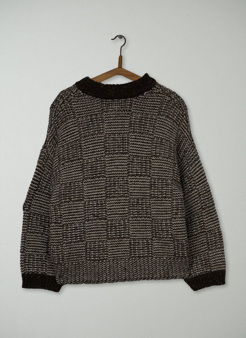 Reworn Grid Stitch Cardigan Size XXSXS (698) | Multi