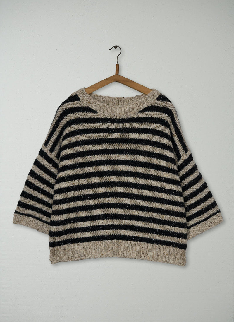 Reworn Donegal Short Sleeve Sweater Size M (688) | Multi